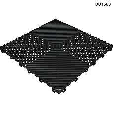 PVC модулна подова настилка за гараж – черна квадратна плочка DUa583 - Sellzone.bg PVC модулна подова настилка за гараж – черна квадратна плочка DUa583